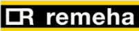 Remeha logo op zwarte achtergrond