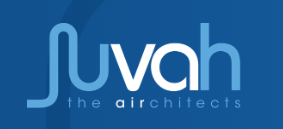 Juvah logo met de tekst 'the airchitects'