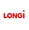 Longi logo in rode letters.