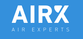 AIRX Air Experts logo in blauw