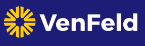 VenFeld logo met geel symbool