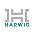 Harwig bedrijfslogo met initialen en bedrijfsnaam