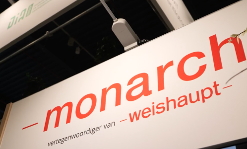 Monarch stand vertegenwoordigt Weishaupt op beurs